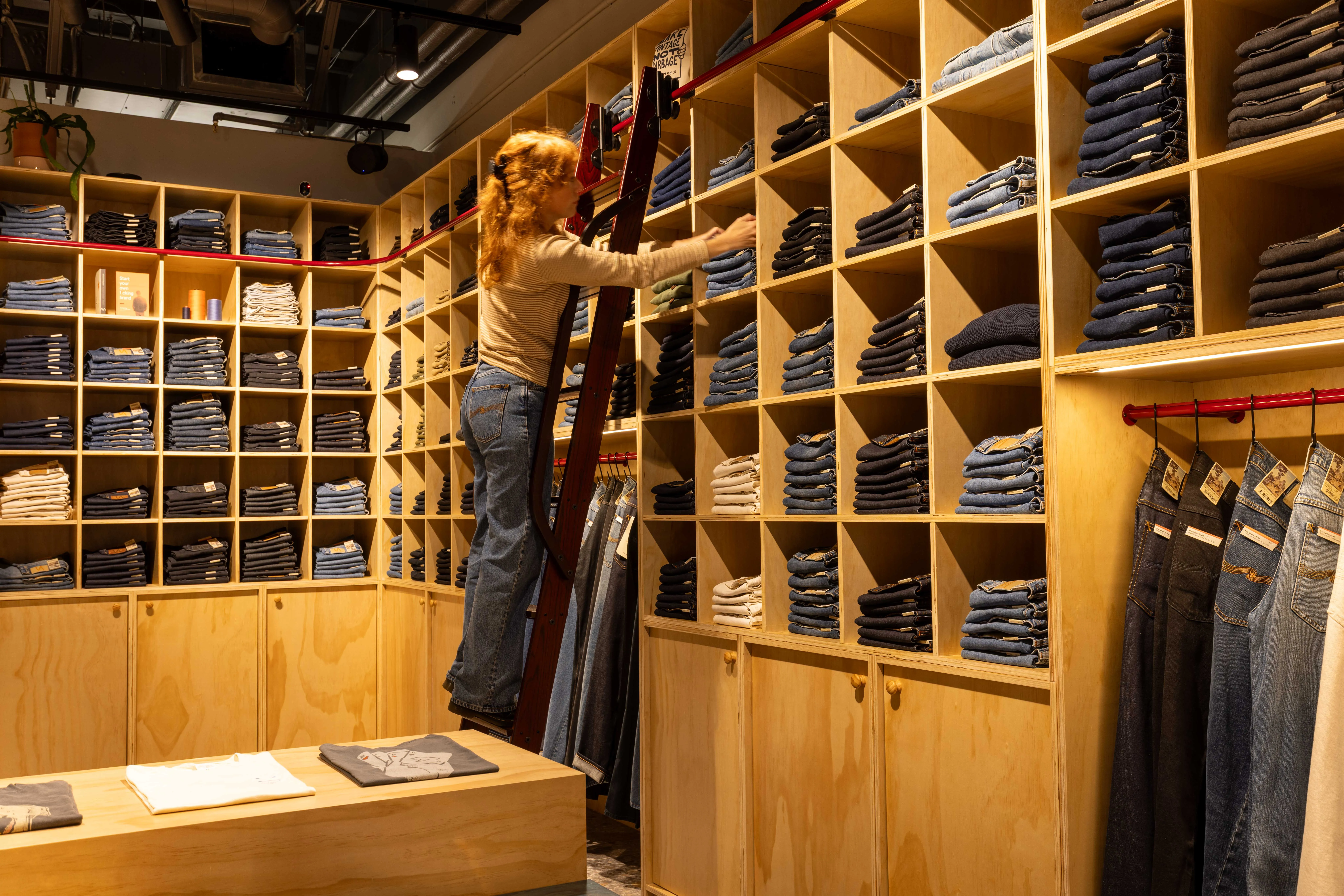 Nudie Jeans — Commercial Bay, Auckland, detail 1