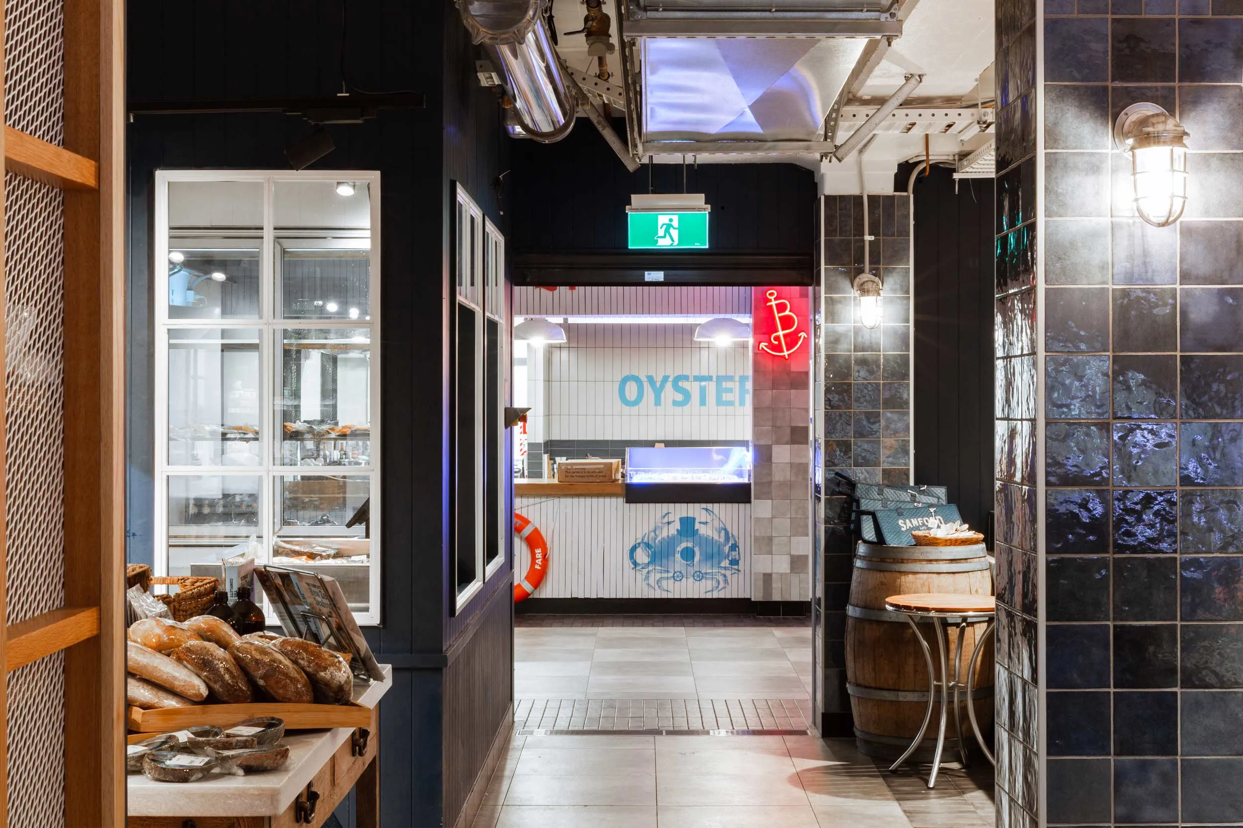 Auckland Fish Market — Jellicoe Street, Auckland, detail 1