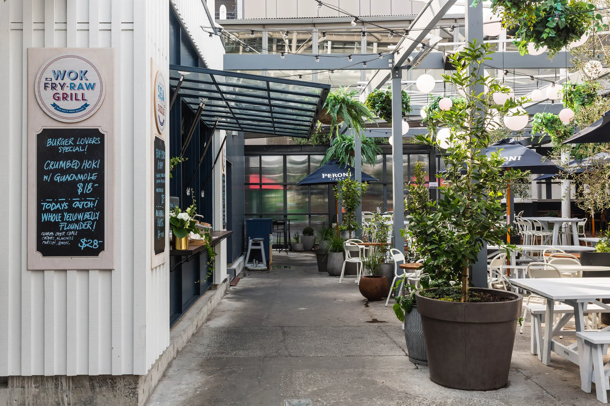 Auckland Fish Market — Jellicoe Street, Auckland, detail 3
