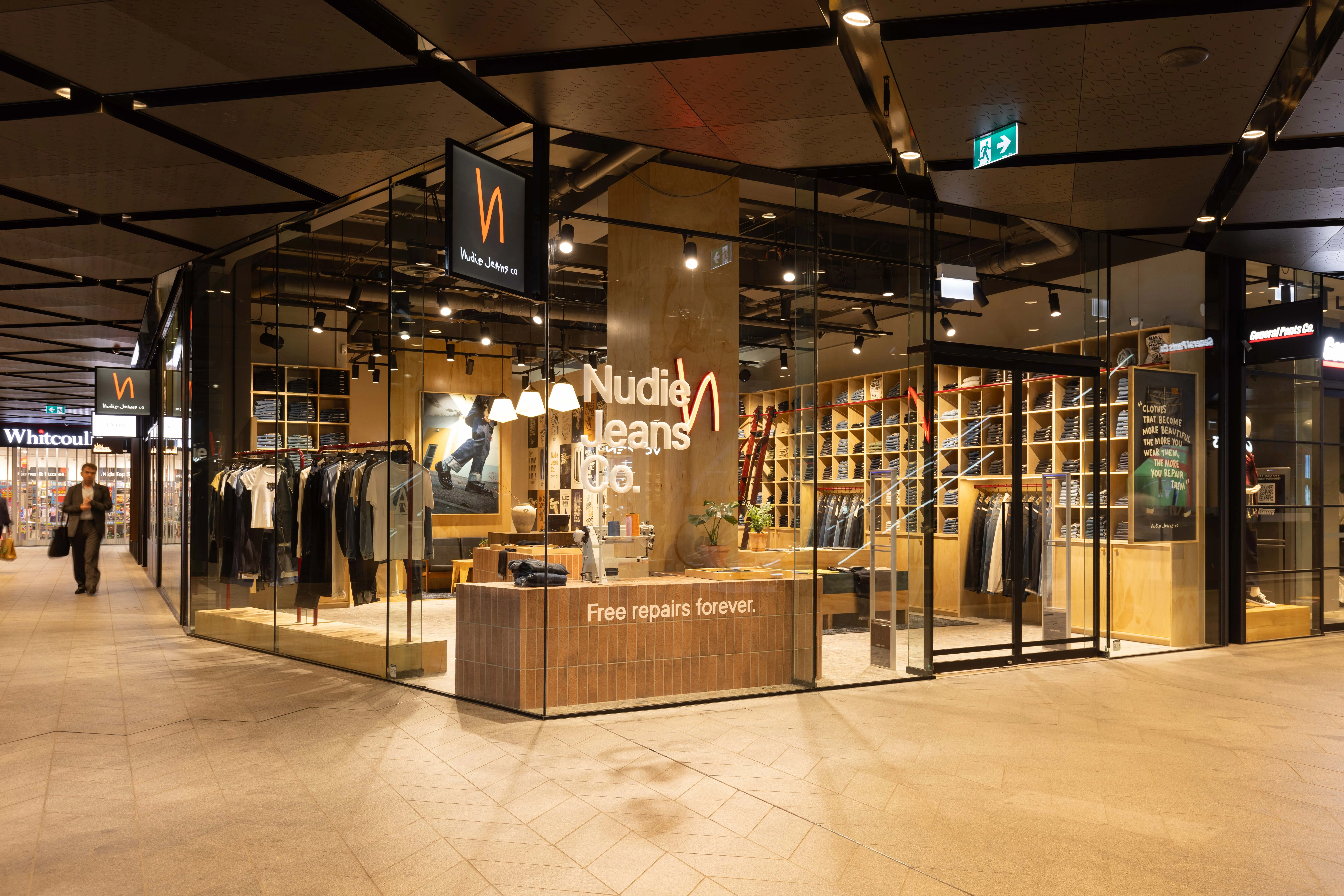 Nudie Jeans — Commercial Bay, Auckland, detail 3
