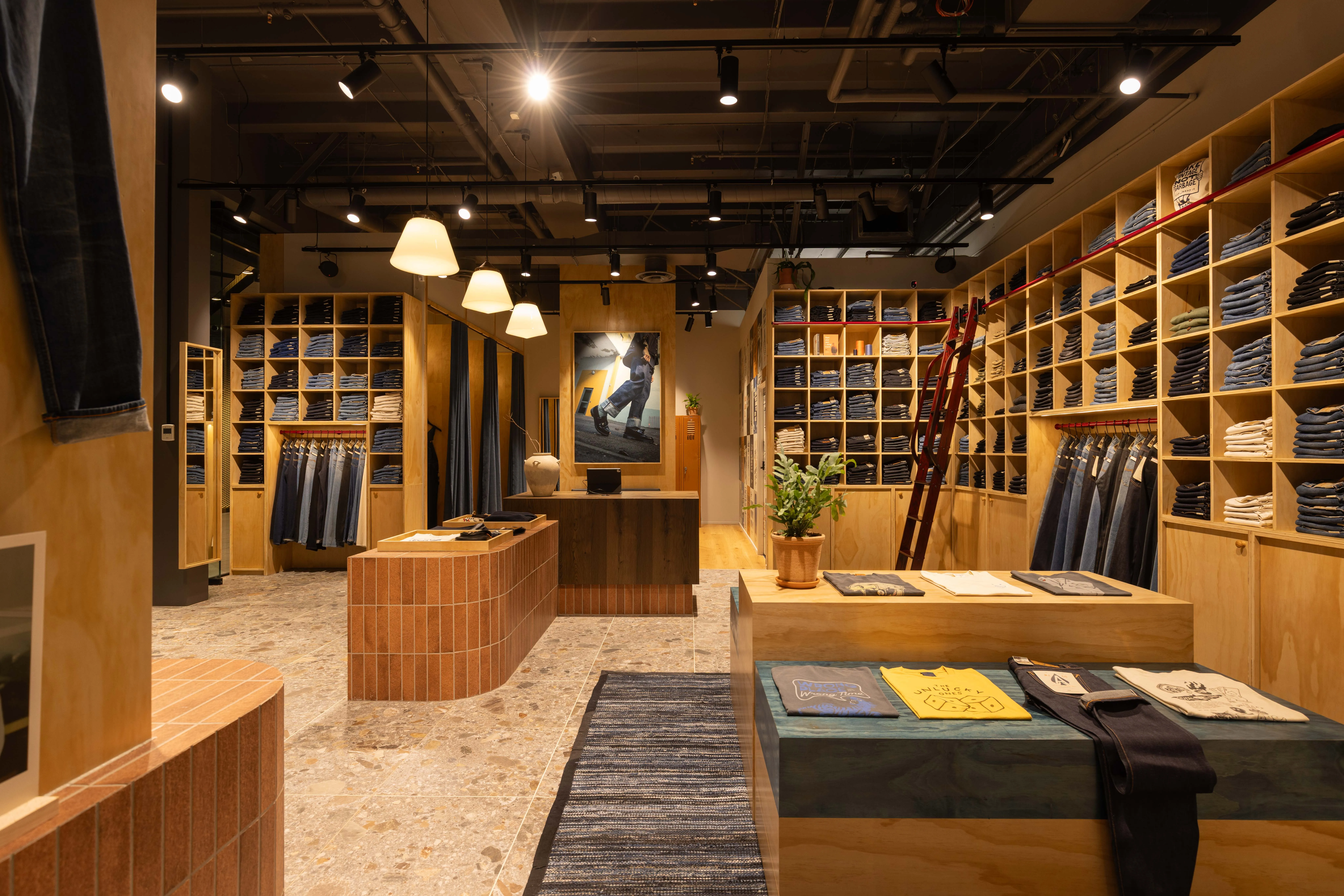 Nudie Jeans — Commercial Bay, Auckland, detail 5