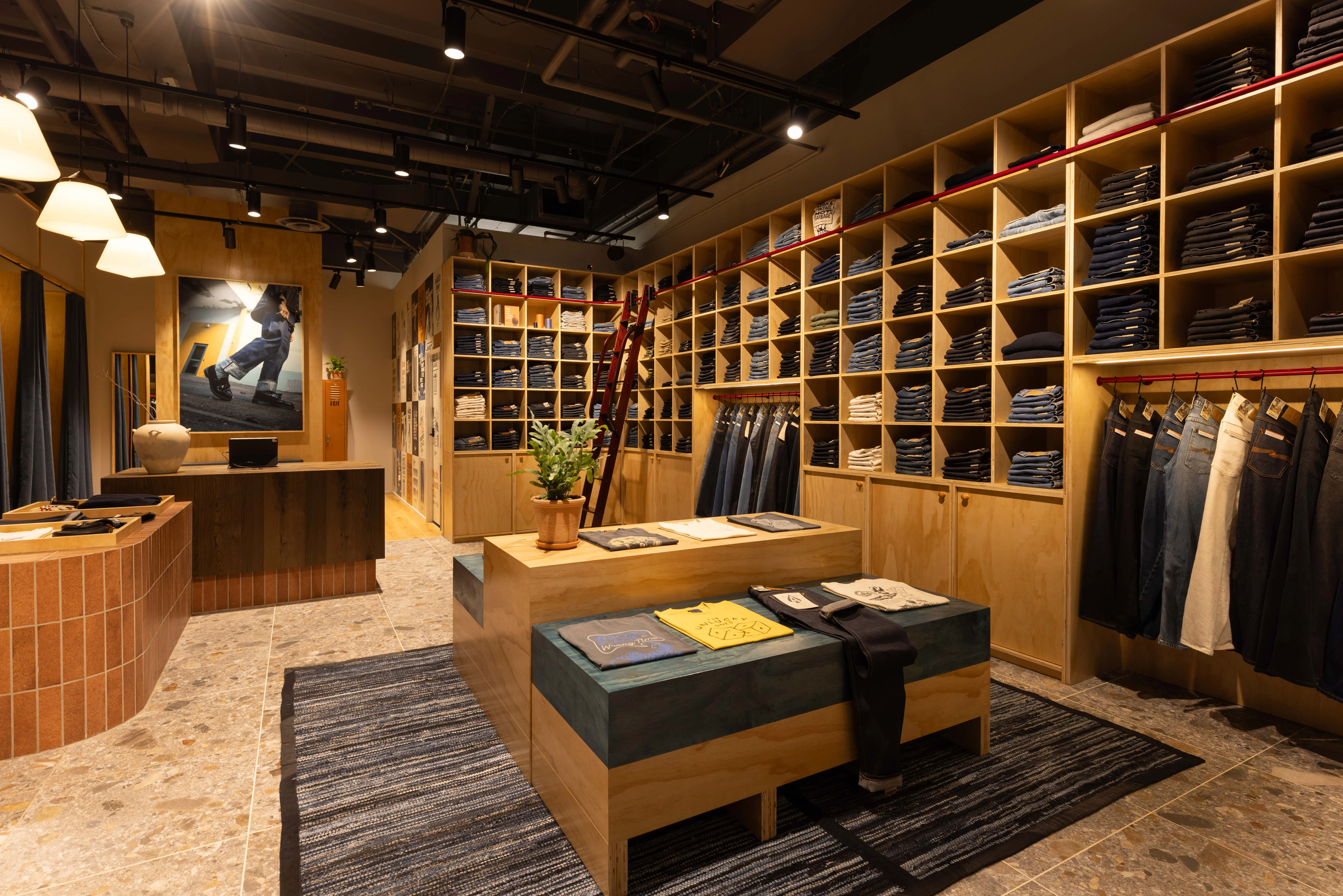 Nudie Jeans — Commercial Bay, Auckland, detail 7