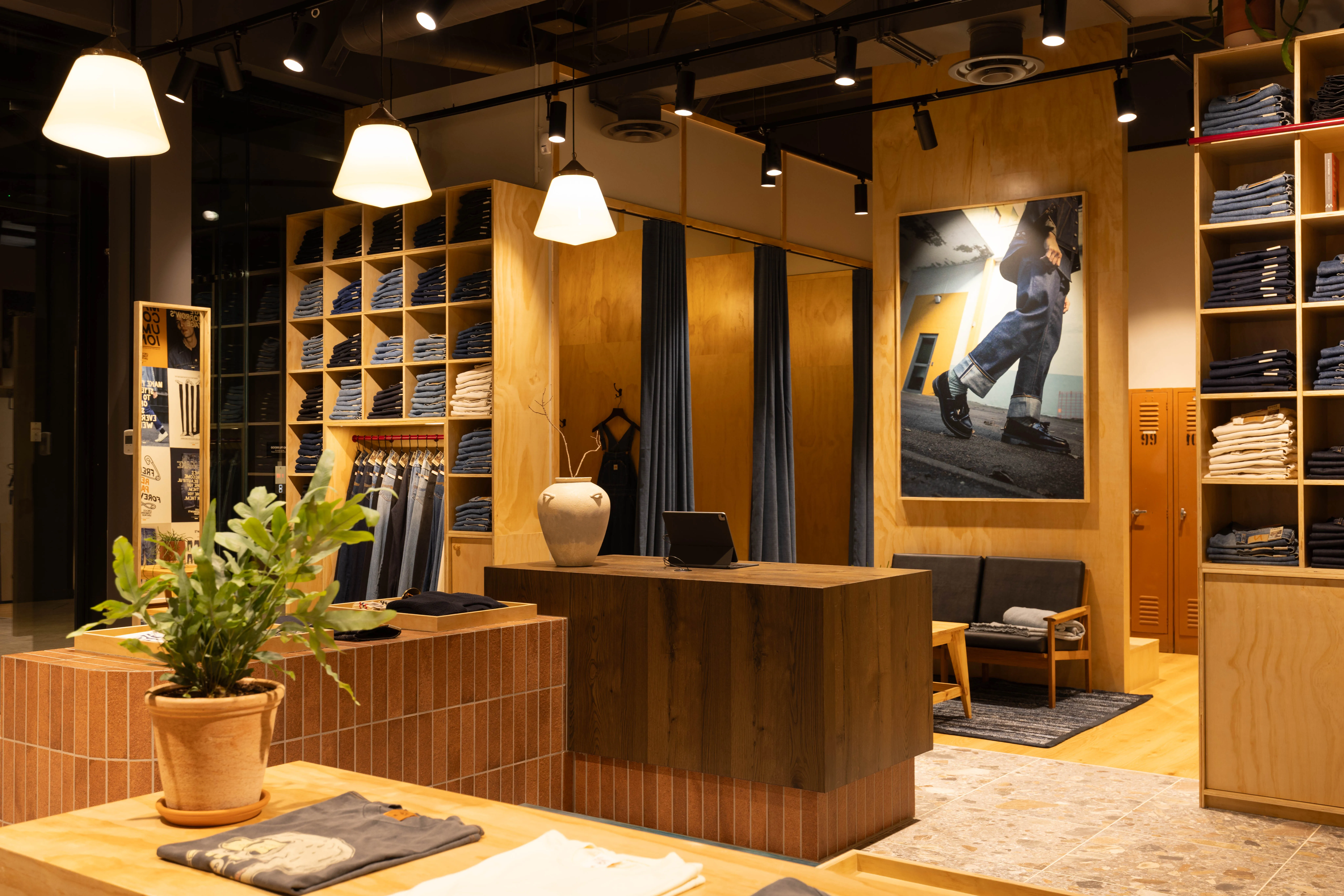 Nudie Jeans — Commercial Bay, Auckland, detail 8