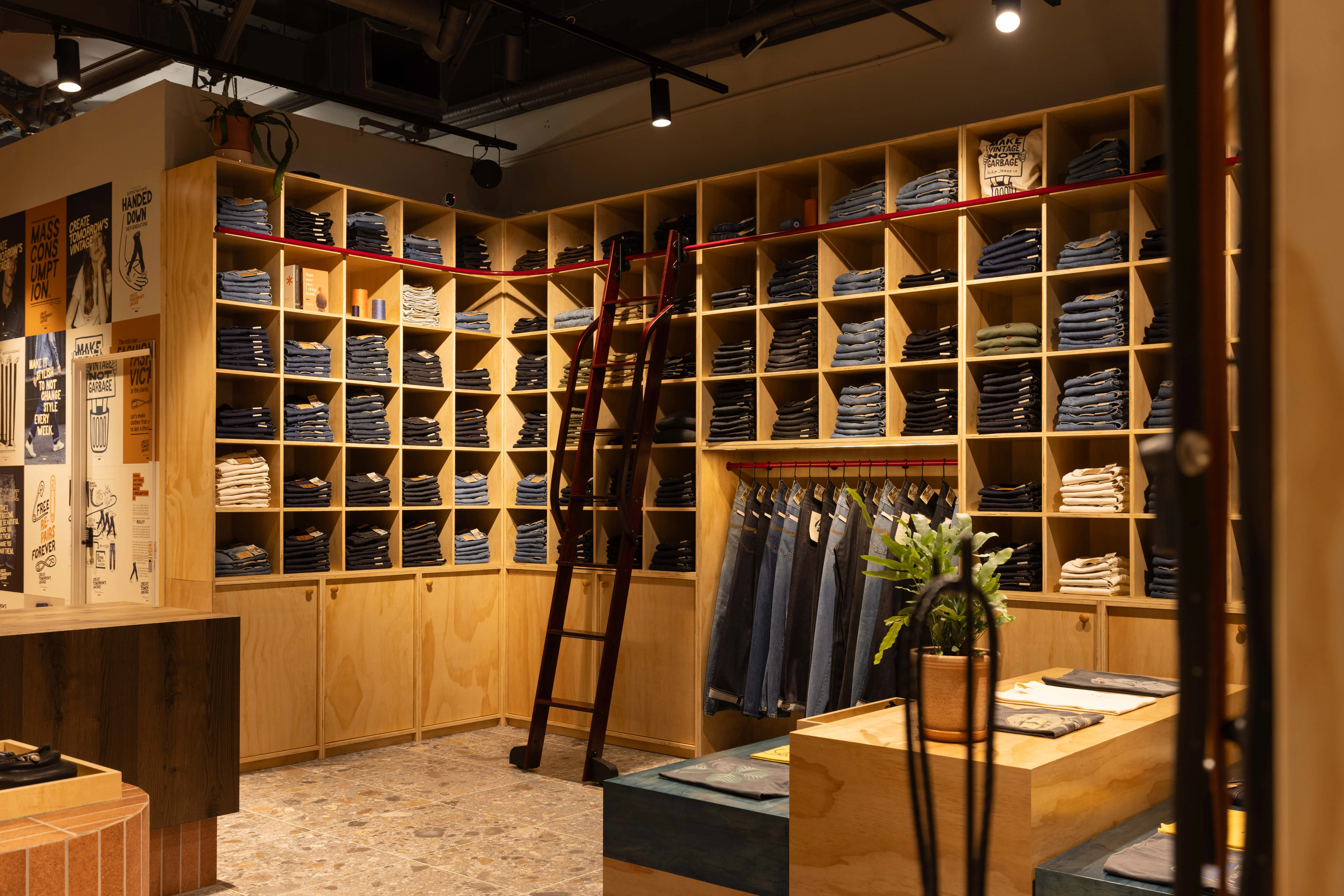 Nudie Jeans — Commercial Bay, Auckland, detail 11